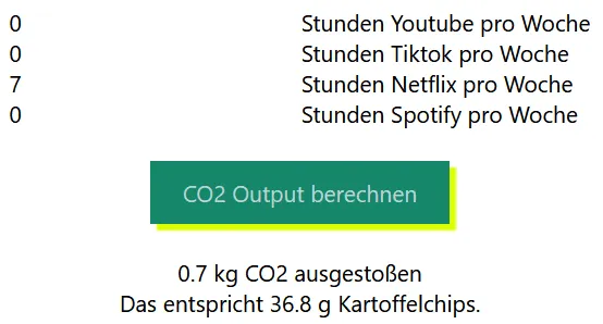 Ein weiterer Screenshot aus der programmierten iOS-App